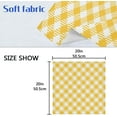 thumbnail image 7 of Coolnut Yellow Plaid Cloth Napkins Set of 6, Durable Printed Washable Table Napkins for Valentines, Weddings, Dinners Parties Home Decor, 20 x 20 Inch Washcloth Gift, 7 of 7