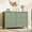 Apple Green, variant on Memoryfield 6 Drawer Wooden Dresser, Modern Chest of Drawers with Deep Drawers, Large Storage Dresser for Bedroom Entryway Hallway, White