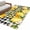 Yellow Black White, variant on 3'x5' Rug for Living Room Bedroom, Yellow Lemons Washable Area Rugs Non-Slip Carpet Mats, Summer Fruits Leaves Botanical Buffalo Plaid Indoor Low Pile Area Rug Runner for Kitchen, Mudroom