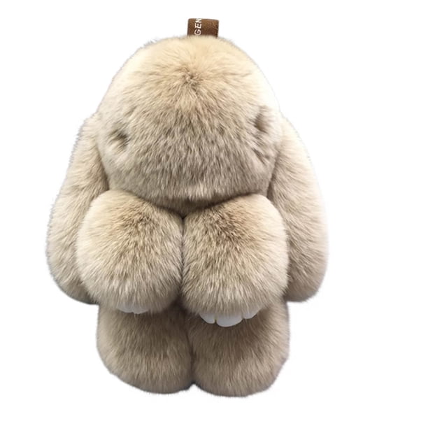 Ganfancp Nuevo Modelo Handmades Soft Bunny Pompom Charmss Bunny Car Key Chain Pendant Everlasting Flower Ball Ofertas Del Día Liquidación 1 Colgante
