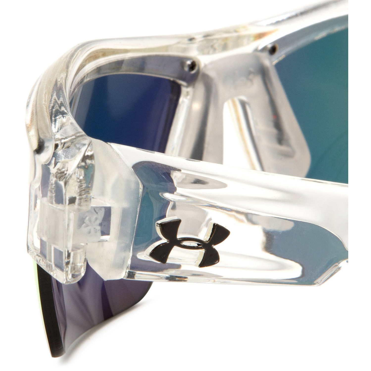 Under Armour UA Igniter Crystal Clear Frame Orange Mirror Multiflection Lens Sport Sunglasses - image 4 of 5