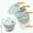 Transparent Green, variant on Large Capacity Multi-Function Salad Spinner with Quick Stop Button, Salad Spinner Stainless Steel, Salad Spinner Large, with 5 Blade Slicer Egg Yolk Strainer Shredder (Green)