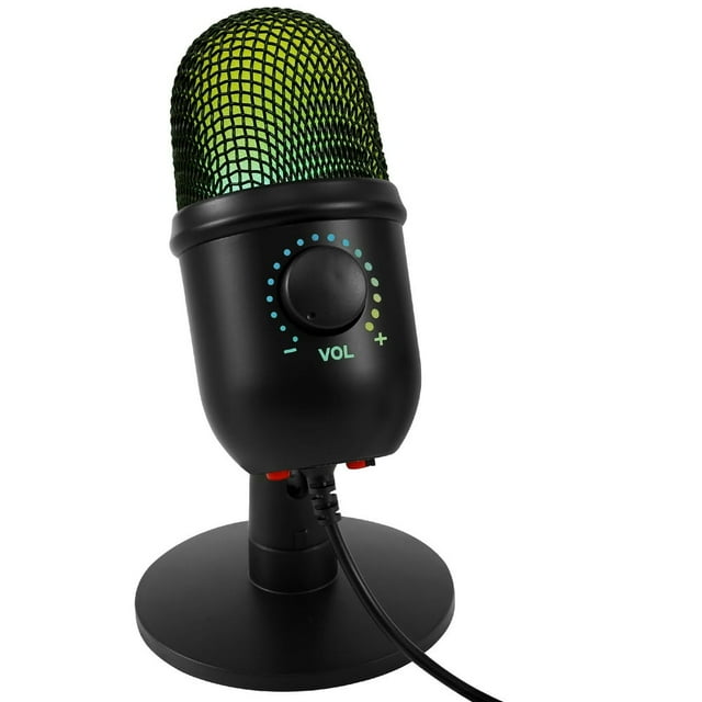 MesaSe Portable Condenser PC Mic Real-Time Monitoring USB Condenser Microphone Noise Canceling Gaming Microphone Compact Podcast Microphone with Stand for Live Streaming Gaming PC Phones