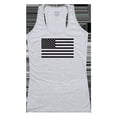 thumbnail image 1 of Tonal Flag Womens Graphic Tank Top, Heather Gray - Small, 1 of 1