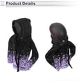 thumbnail image 4 of Unique Bargains 1 Pc Universal Gear Shift Knob Cover Automotive Manual Stick Shifting Handle Protector Flower Hoodie Style Black,Light Purple Polyester, 4 of 7