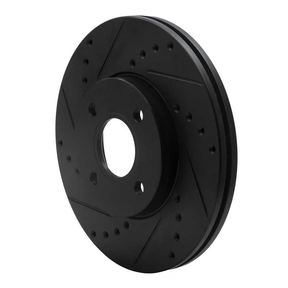 Dynamic Friction Company 633-54053L DFC Brake Rotor - Drilled And Slotted - Black