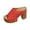A-Red39, variant on Women's Slippers Open Peep Toe Block Heel Mule Sandals Platform Sole On Comfort Daily Casual Outdoor Footwear