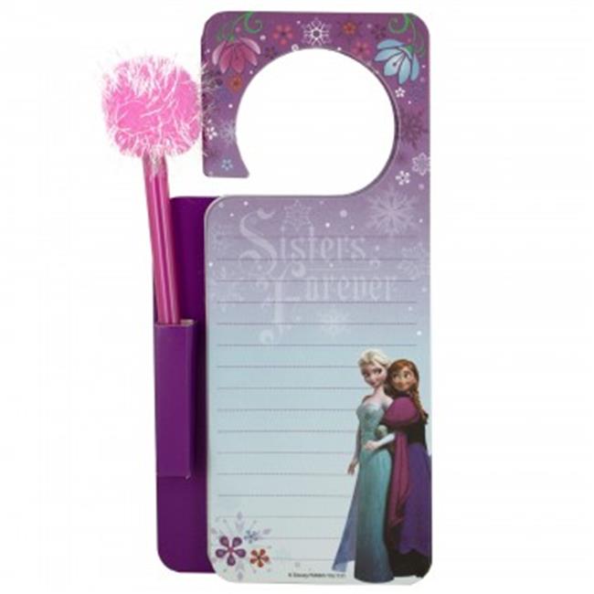 Bulk Buys SC11080 Disney Frozen Door Hanger Memo Pad & Pen Set 80
