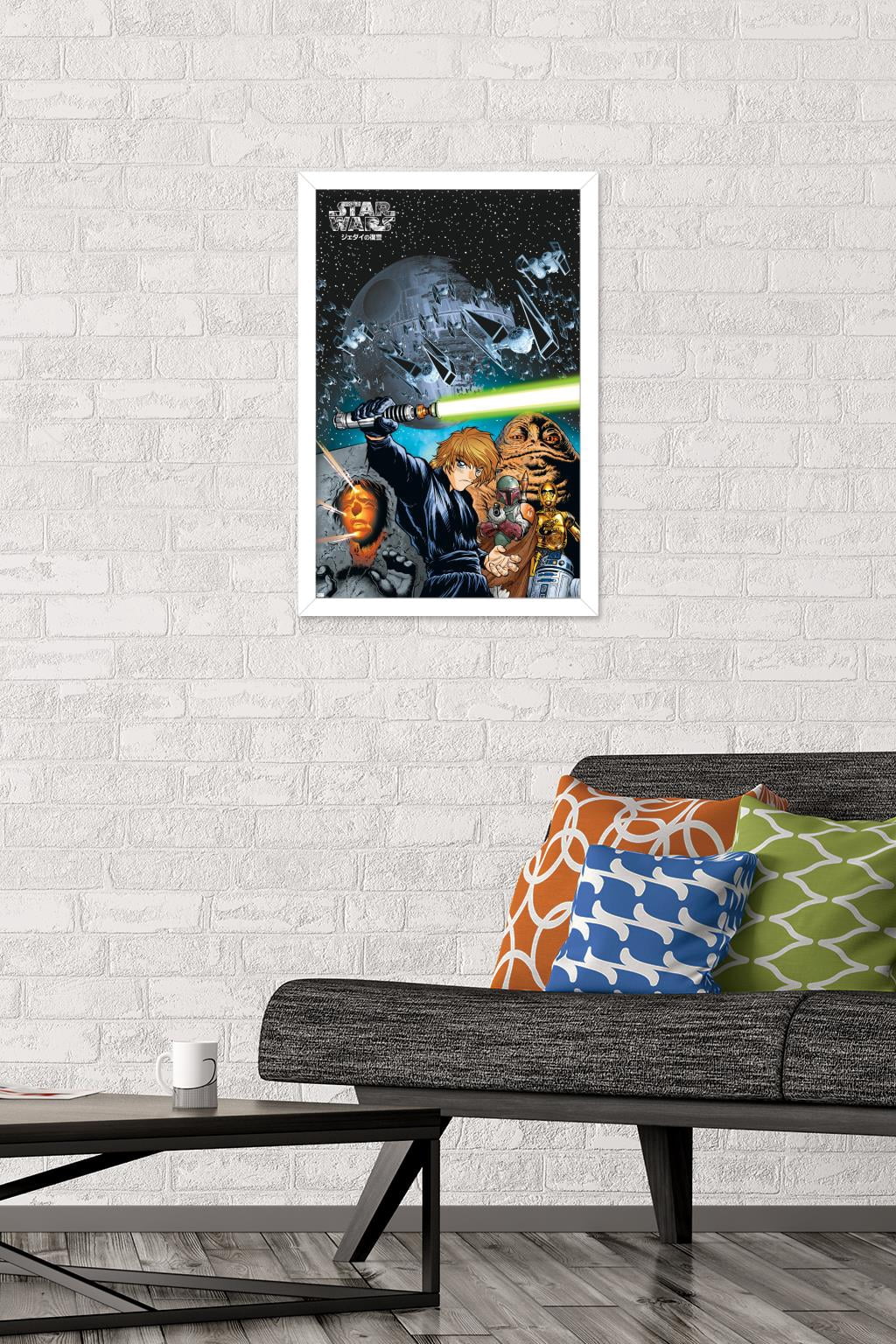 Star Wars: Manga Madness - Return of the Jedi Wall Poster, 14.725" x 22.375" Framed