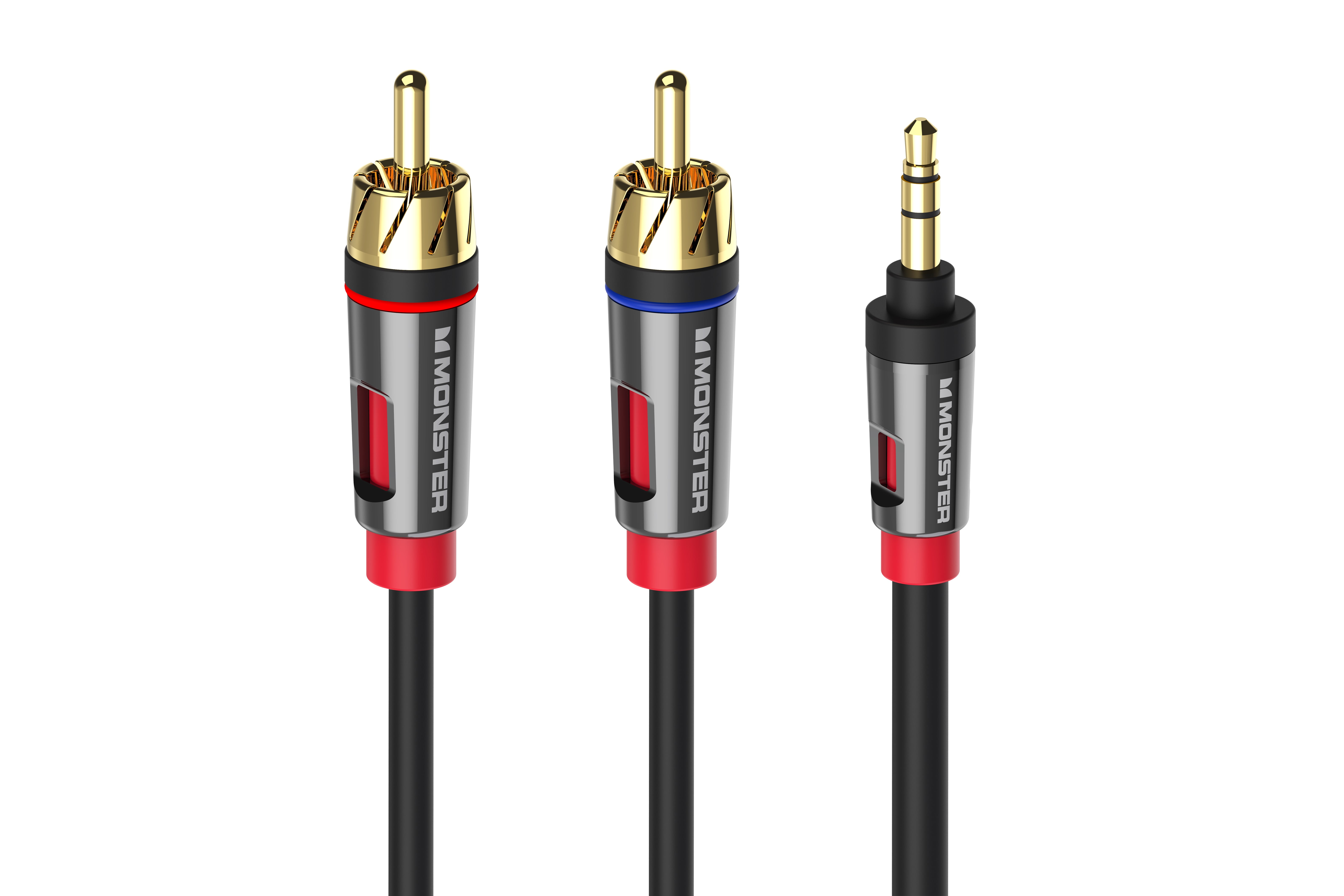 Sonoplay - Câble Audio 2 x RCA mâle vers 2 x Jack 6,35 mm mono 3 m