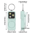 thumbnail image 3 of Black Portable Personal Safety Alarm, Rechargeable Anti-Wolf Device with LED Flashlight & Anti-Spy Camera, 3 of 6