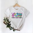 thumbnail image 2 of Peace Love Books Shirt, Peace Sign t-Shirt, Rereading Passion Clothes,Bookworm Apparel, My Favorite Book Clothes, Book Lover Shirt, Gift Tee, 2 of 4