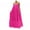 Hot Pink, variant on Womens Wedding Guest Dresses Plus Size Fashion Casual Solid Strap Dress Pocket Loose Backless Big Dress