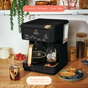Beautiful Multi-Brew Coffee Maker, 12-Cup and Single-Serve Coffee Machine, Black Sesame by Drew Barrymore