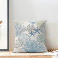thumbnail image 3 of Coastal Pillow Covers 20x20 Inch Set of 2 Coral Branch Ocean Themed Beach Decor Throw Pillows Turquoise Navy Blue Beachy Nautical Summer Outdoor Decorative Cushion Cases for Couch Decorations, 3 of 6