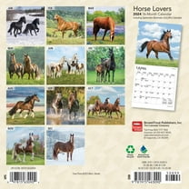 Horse Lovers | 2024 7x14" (Hanging) Mini Wall Calendar | BrownTrout