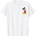 thumbnail image 1 of Disney Mickey And Friends Mickey Mouse Small Pocket Logo Graphic T-Shirt All Size S-5XL, 1 of 3