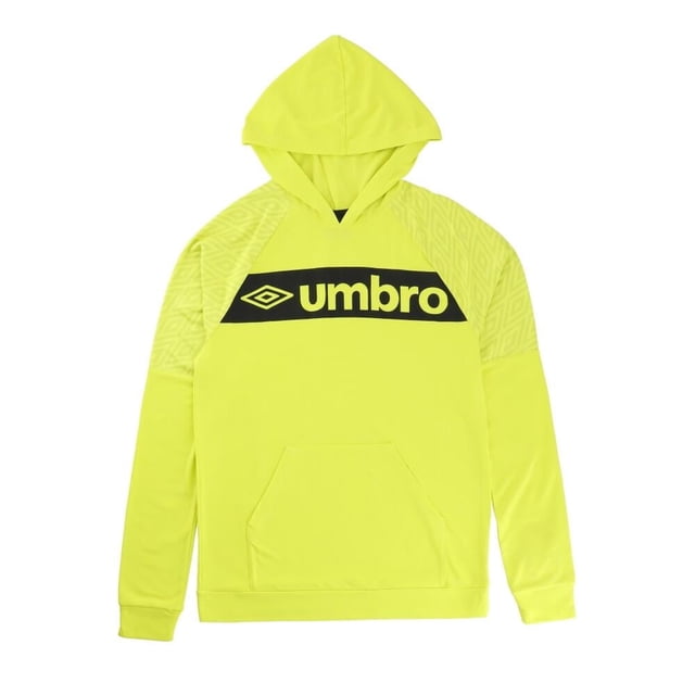 Sudadera Umbro Talla EG con Franja en Pecho con Capucha Amarilla