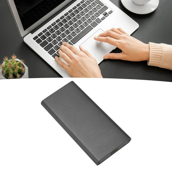 Type C to MSATA External Hard Drive Enclosure, High Speed Transmission, USB3.1 Gen2, Supports MSATA SSDs, Plug and Play, Hibernation Mode, Aluminum Alloy Housing