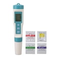 thumbnail image 2 of Moniteur de Qualité de l'Eau 7 en 1 Detect ORP PH EC Salinité Haute Précision EC Testeur avec Écran LCD Rétroéclairé pour Aquaculture, 2 of 5