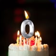 thumbnail image 2 of Binwennn 3” Spiral Melt Candle Rainbow Birthday Candles Extended Big Number Candle Multicolor 3D Design Cake Topper Decoration For Any Celebration, 2 of 8