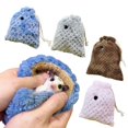 thumbnail image 4 of Hamster Sleeping Bag Plush: Soft Drawstring Rat Bed Small Animals Pouch Carrier, 4 of 4