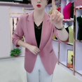 thumbnail image 3 of Internet Celebrity Explosion Chiffon Double-Layer Sun Protection Clothing plus size Summer Middle-aged Female Mother 9-Sleeve Small Suit Thin Jacket, 3 of 7