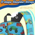 thumbnail image 5 of Monster Cartoon Truck Blue Pattern 17" Waterproof Oxford School Backpacks for Teens, S-Shape Padded Straps, for School, Travel, Hiking, Camping, 5 of 5
