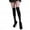 Black, variant on Pxiakgy Women Girls Solid Chriatmas Knee Socks Stockings Silk stockings christmas gifts White One size