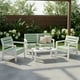 thumbnail image 1 of Juego de Muebles para Jardín, Set 4 Piezas, Sofá Doble, 2 Sillones y Mesa de Centro, Plástico Resistente RIMAX, 1 of 11