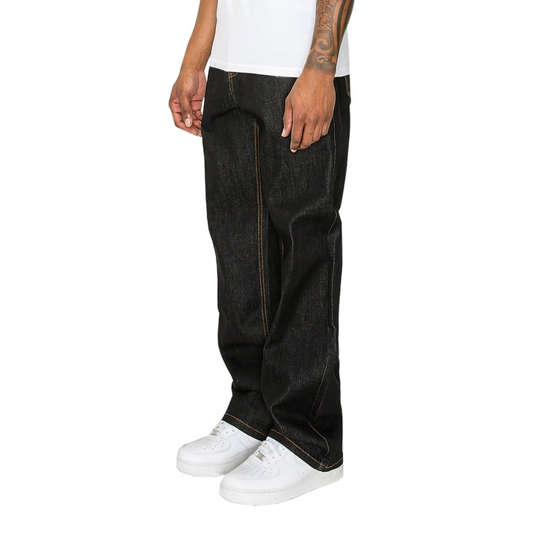 Victorious Men's Wide Leg Baggy Jeans, DL998, Raw Denim Victorious Men's Wide Leg Baggy Jeans, DL998, Raw Denim