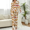 thumbnail image 2 of HPINK-T Baked Goods Heart Women's Long-Sleeve Shirt And Full-Length Bottom Pajama Set, 2 of 6