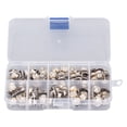 thumbnail image 4 of 3 Boxs Brooch Buttons Seaming Free Detachable Plastic Iron Decorative Practical DIY Making Shirt Pins for Women Round, 4 of 14