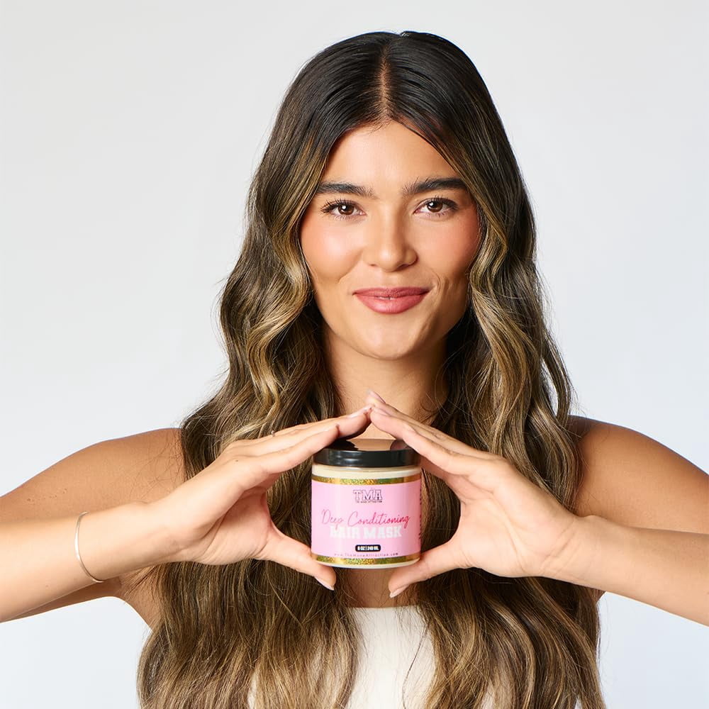 The Mane Attraction Deep Conditioning Hair Mask – Intensive Moisture & Repair Treatment for Dry, Damaged & Curly Hair – Shea Butter, Aloe & Castor Oil – Frizz Control – Silicone Free – 8oz