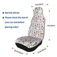 thumbnail image 4 of Honeii Tulips Flowers Print Car Seat Covers 2 Pieces, Full Set Universal Seat Covers for Cars, Waterproof Auto Seat Protectors, 4 of 7