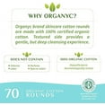 thumbnail image 3 of Corman Organyc 100% Certified Organic Cotton Rounds, Biodegradable, Chemical Free, for Sensitive Skin, 420 Count, 3 of 7
