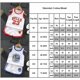 thumbnail image 3 of Basketball Shirt Training Suit Kits Tank Top Shirt + Shorts Set - Perfect Black Red BULLS 23 60-72 Months, 3 of 5