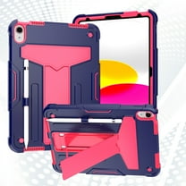 TECH CIRCLE iPad 10th Generation Case 2022, Shockproof Kids-Friendly Case Convertible Stand Full Body Rugged Protective Sturdy Cover with Pencil Holder for Apple iPad 10th Gen 10.9 inch, Purple