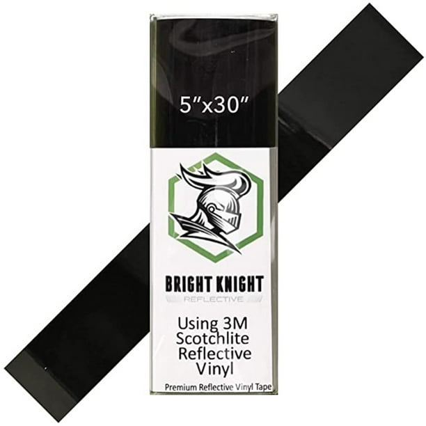 Bright Knight Reflective Motorcycle Helmet Safety Tape Decal Sticker