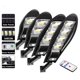 thumbnail image 4 of Inteprter Lámparas de calle con detección de cuerpo humano Solar, luz impermeable, Control remoto, hogar, paisaje recargable, patio, hogar Iluminación y accesorios W778B Inteprter HA073607-03, 4 of 6
