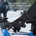 thumbnail image 4 of AIGIA Winter Warm Gloves Men Women Cycling Working Windproof Waterproof PU Leather Touchscreen Cold Weather Driving Gloves, 4 of 7