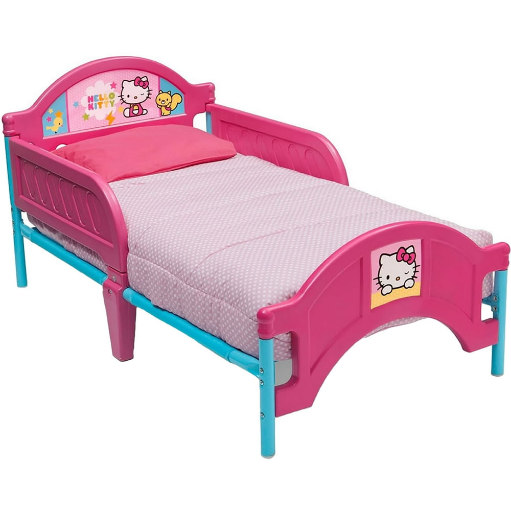 Delta Children Hello Kitty Plastic Toddler Bed Walmart Walmart
