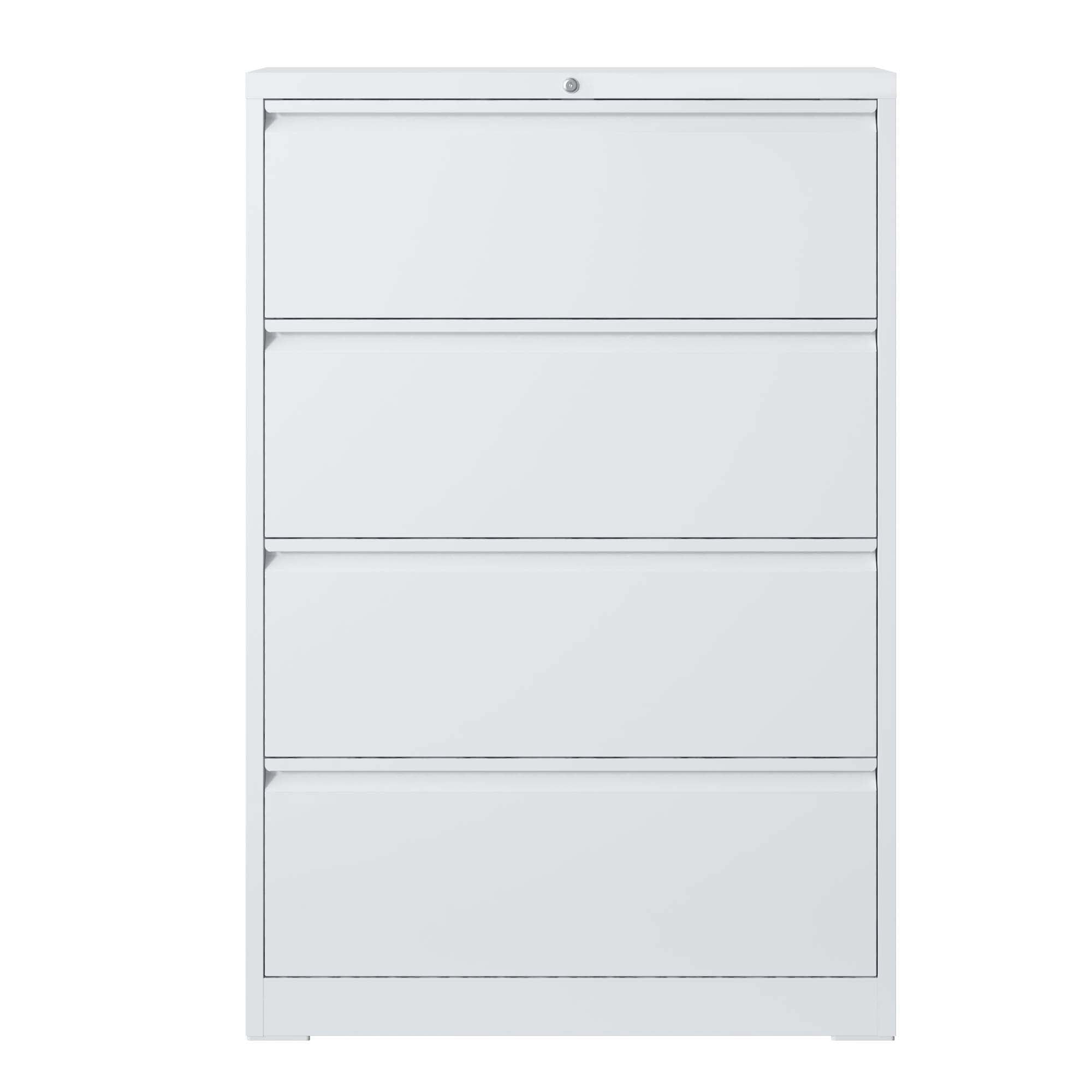 File Cabinet With 4 Drawers, Lock, 2 Keys, Quiet Storage Space Lockable Metal File Cabinet For Home Office, Files Legal, Letter, A4, F4 Size
