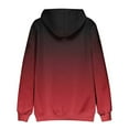 thumbnail image 5 of Riecok Mens Sweatshirt Hoodie Pullover Drawstring Gradient Long Sleeve Tops with Pocket Casual Comfortable Coat Red L, 5 of 5