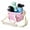 Pink, variant on 4 Water Bottle Holder With Strap | Family Size 4 Compartment Drink Bag, Multiple Tumbler Carrier Caddy | Adjustable Fits Large & Small Drinks | Hands Free, Won'T Tip Over In Car