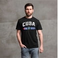 thumbnail image 4 of Silk Road Tees Cuba T-Shirt Cuban Flag Coat of Arms Mens Tee Shirt (3X-Large Black), 4 of 6