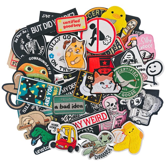 Morale Patches EMORBALS, 24 unidades aleatorias y divertidas para mochilas