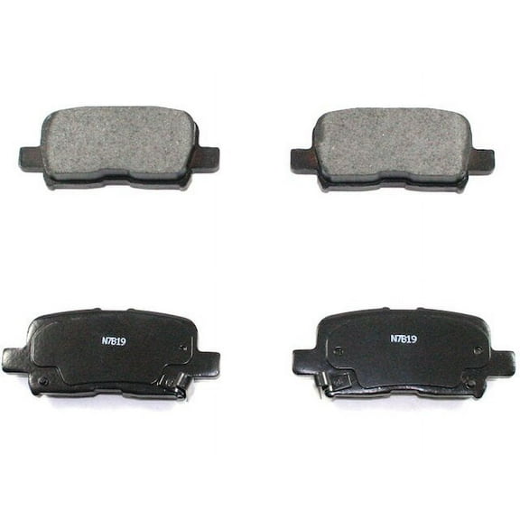 Rear Brake Pad Set - Compatible with 2002 - 2004 Honda Odyssey 2003