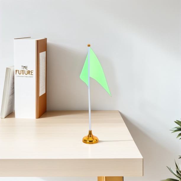 TEHAUX 10Ud Banderitas Para Escritorio Uso Decorativo Con Base Decorativa Y Palo
