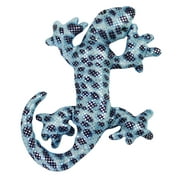 6 Inch Sand Filled Blue Glitter Plush Gecko Lizard Toy/ Paperweight